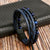 Bracelet Pierre bleu et Cuir - Pierre Naturelle de Confiance en Soi et d'Elégance