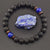 Bracelet Pierre de Lave et Lapis Lazuli - Pierre Naturelle de Sagesse et Communication